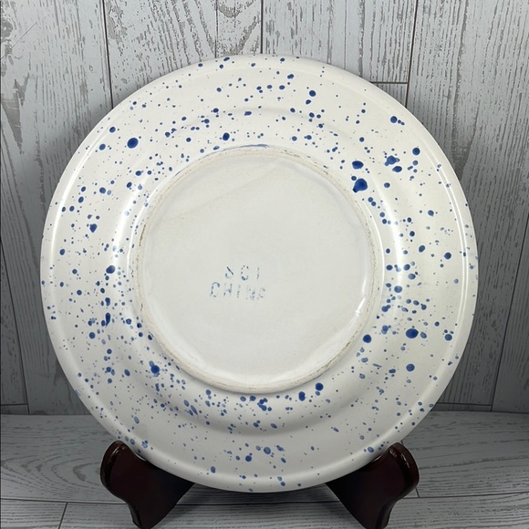 Blue Speckled Dinner Plate - Picture 3 of 3